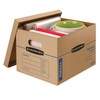 Bankers Box SmoothMove Classic Moving Boxes, Tape-Free Assembly, Small, 15