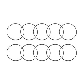 sourcing map Nitrile Rubber O-Rings, 77mm OD 73mm ID 2mm Width, Metric Nitrile Rubber Sealing Gasket, Pack of 10