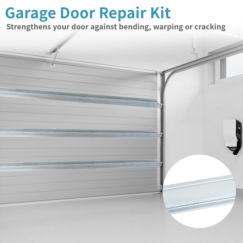 RDUIGT Heavy Duty Steel Garage Door Strut 16Ft Garage Door