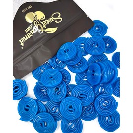 SweetGourmet Blue Raspberry Flavored Licorice Wheels | Italian Bulk Licorice Candy | 2 Pounds