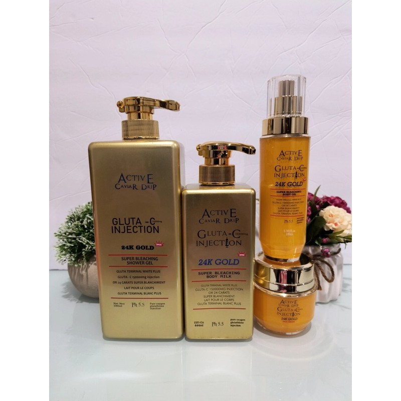 Gluta-C Active Caviar Drip Gluta-C Injection 24K Gold Milk 4in1