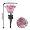 2 PACK Rose Wine Stopper, Bottle Stopper Wine Saver, Reusable