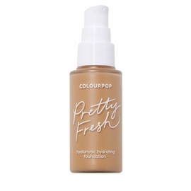 ColourPop Pretty Fresh Liquid Foundation - Hydrating Foundation with Medium, Buildable Coverage & a Natural Finish - Enriched with Hyaluronic Acid & Coconut Water - Medium Dark 120W (1 oz)