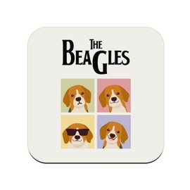 Cork Coaster - The Beagles Parody Dog Pets - Pack of 6 (95x95mm)