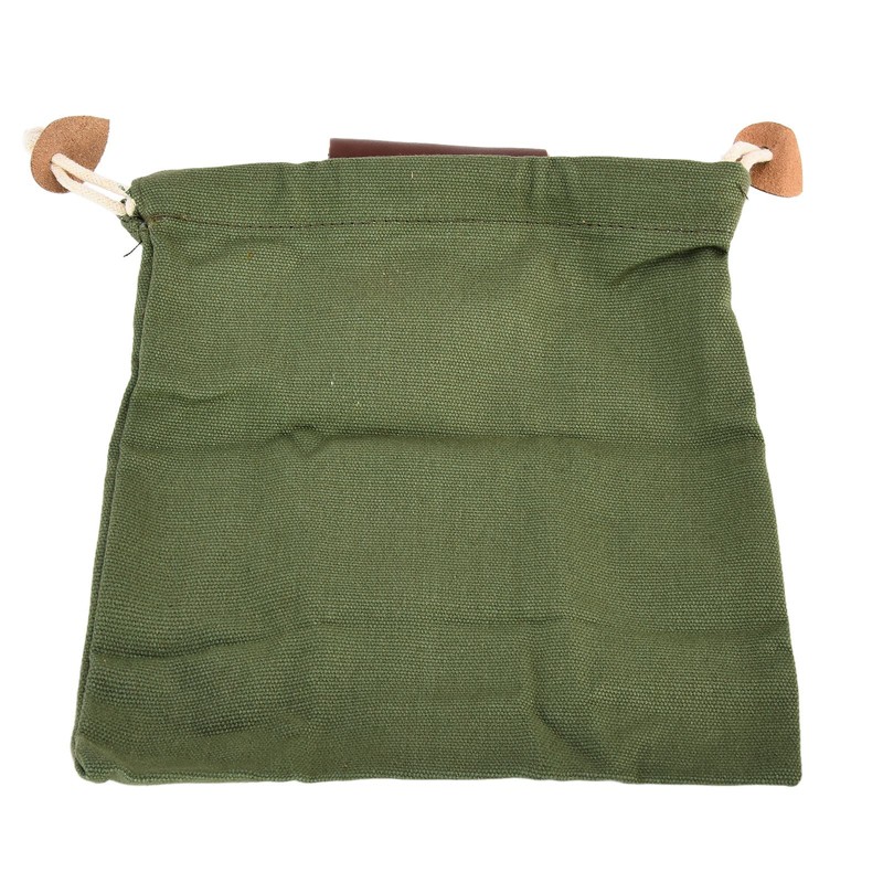 Leather Canvas Foraging Pouch Belt Fruit Picking Bag for Camping