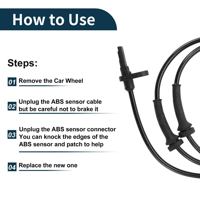 TUCKBOLD ABS Wheel Speed Sensor Front Left or Front Right