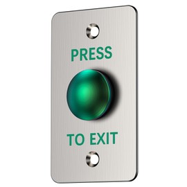 Push to Exit Button for Door Access Control Big Press Button Waterproof Stainless Steel Shell NO/COM Output