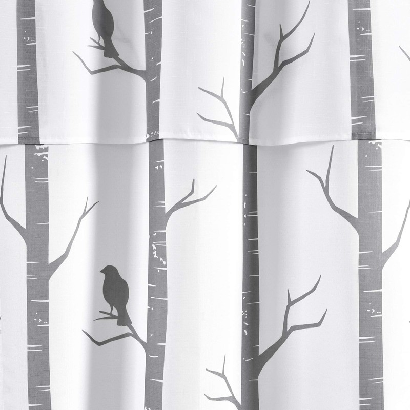Lush Decor Bird On The Tree Double Swag Shower Curtain