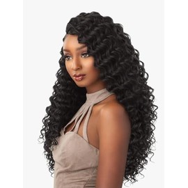 Sensationnel Lulutress Crochet Braiding hair - crochet braids hair extensions Kanekalon synthetic locs twists braids - LULUTRESS DEEP WAVE 18 Inch (1 pack, 30)
