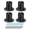 sourcing map 1'' Dia Stainless Steel Pole Sockets Flange Rod