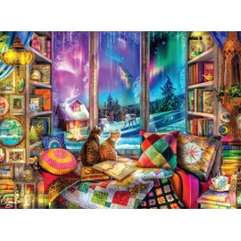 Buffalo Games - Aimee Stewart - Winter Reading Nook - 1000 Piece Jigsaw Puzzle for Adults -Challenging Puzzle Perfect for Game Nights - Finished Size is 26.75 x 19.75