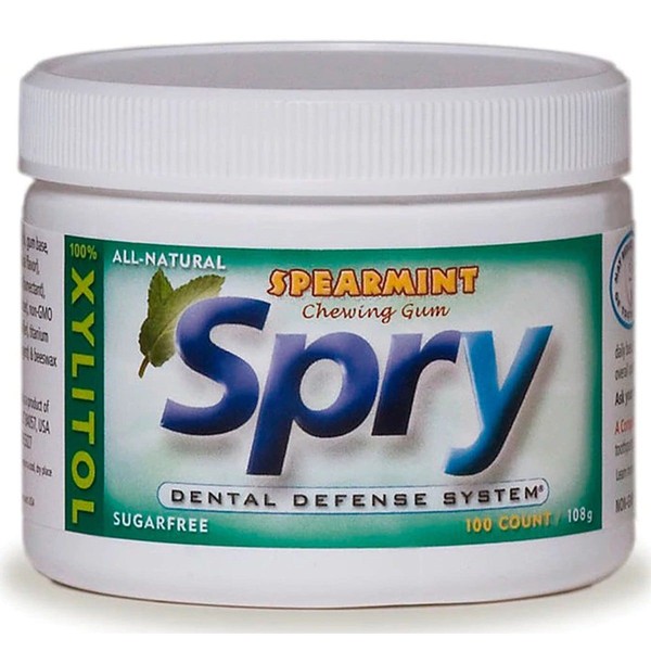 Xlear Spry Chewing Gum Spearmint 100 Counts