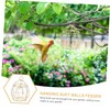 IWOWHERO Hanging Suet Feeder for Wild Birds Bird Feeders for