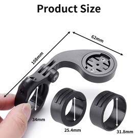 Bicycle Mount Compatible with Garmin Edge and Other GPS Bicycle Computers, 25.4 mm/31.8 mm Handlebar Mount for MTB