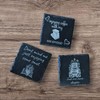 Slate Coasters - Decorative Tableware with Inspirational Quotes, Featuring "A