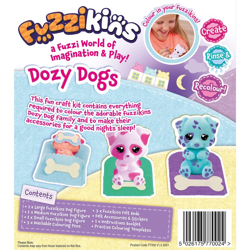 Fuzzikins FF002 Playset, Dozy Dogs