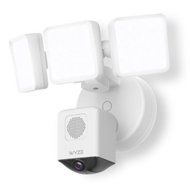 WYZE Floodlight Camera Pro, PCMag Editors' Choice 3000-Lumen LEDs, 2.5K HD Outdoor Security Camera, 180° Wide View, Motion Detection, Color Night Vision, Works with Alexa & Google, Free Expert Setup
