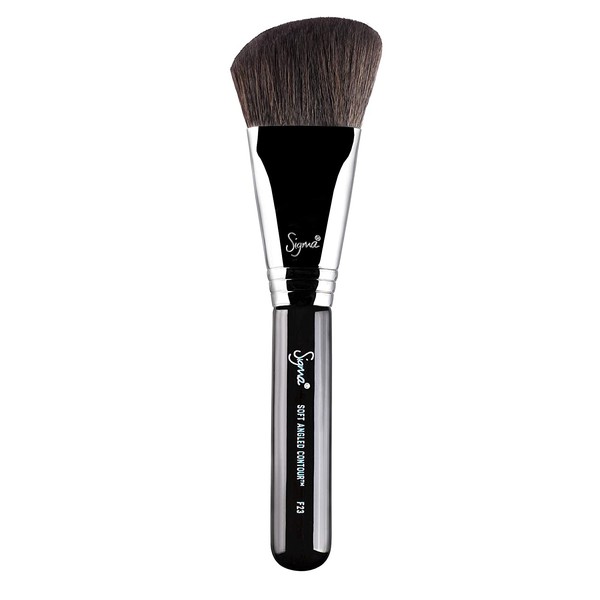 Sigma Beauty Professional F23 Soft Angled Contour synthetic Face Makeup Brush with SigmaTech fibers for Contouring, Sculpting and Highlighting