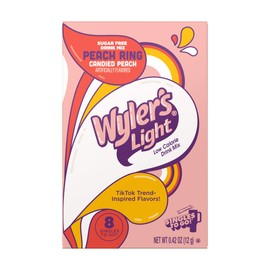 Wyler's Light Variety Pack - Pack of 6-2 Banana - 2 Cotton Candy - 2 Peach Ring - Singles To Go Powdered Drink Mix - Low Calorie - Zero Sugar