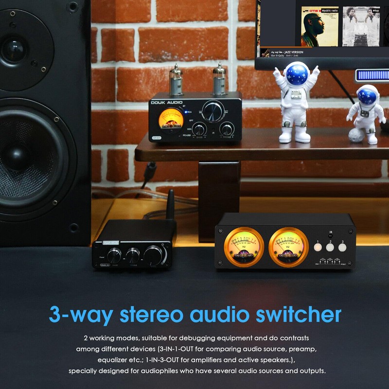 Nobsound Douk Audio L3 3-Channel Loop Switcher Audio Selector Box