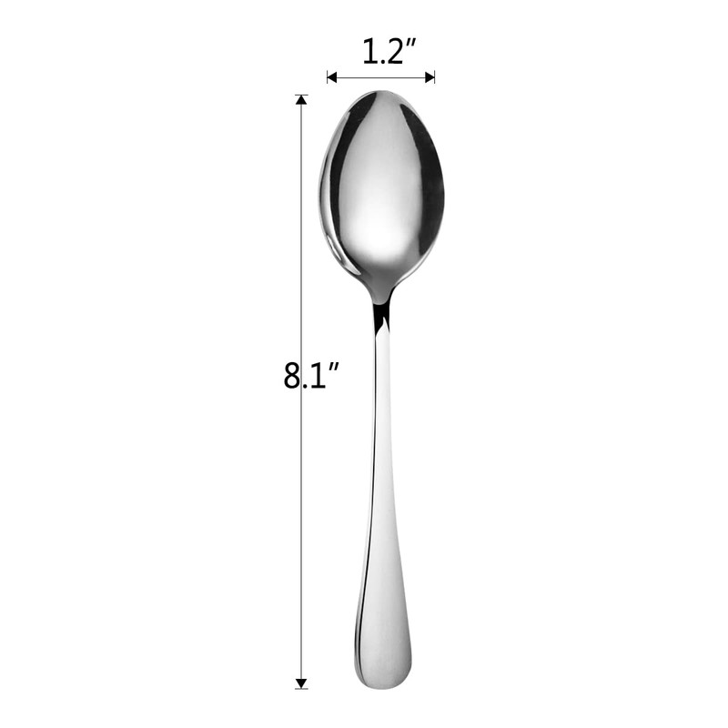 Dining Spoons Set of 12 Stainless Steel Cutlery Set for