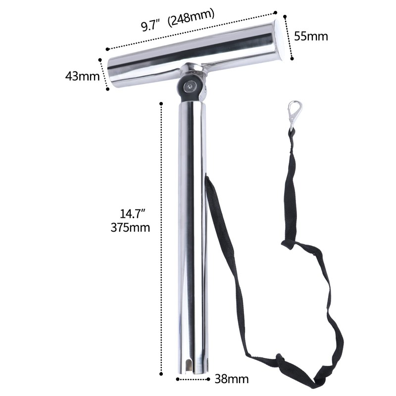 Outrigger Fishing Rod Holders, 2Pcs Stainless Steel Outrigger Rod Holders