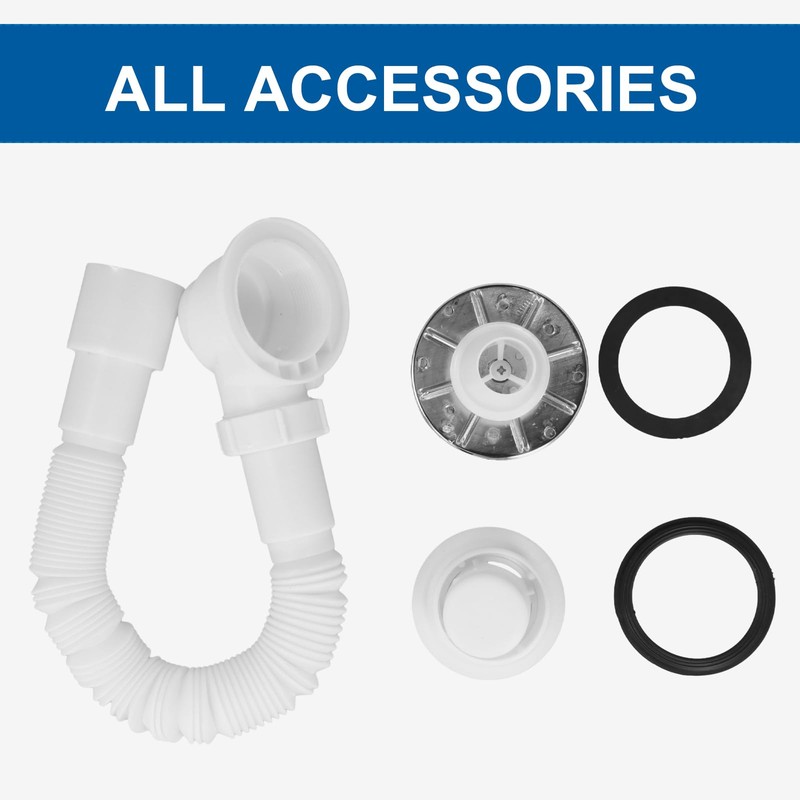 Drain Fitting Set, Drain Hole Set for Shower Tray, Outflow