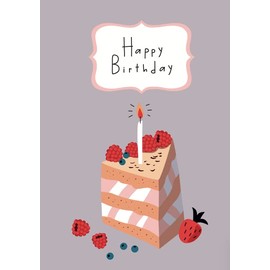 4 Premium Birthday Cards Happy Birthday 12 x 18 cm - Folding Cards with 4 White Envelopes, Card for Birthday Happy Birthday Cards