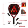 Warm Inferno Spin Teardrop Padel Racket – 3K Carbon Fiber