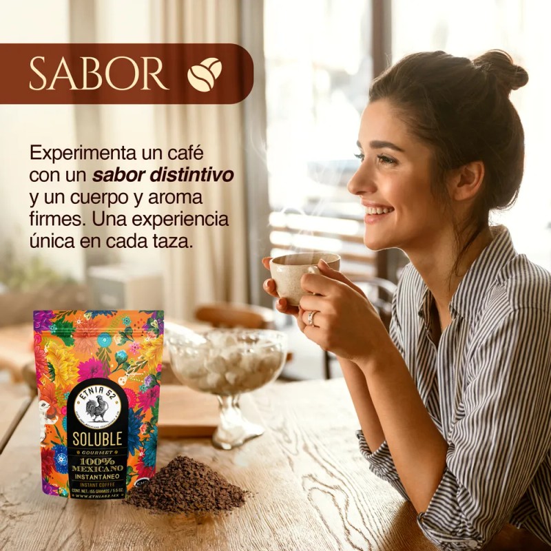 Café Soluble Instantáneo Y Aglomerado, Etnia 52 - 155 Gr