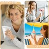 Roshtia 1200 Pcs 6oz Snow Cone Cups with Straw Spoon
