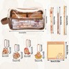 Capybara Stationery Set, Large Capacity Pencil Case with Keychains, Stickers,