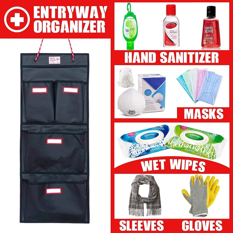 Rough Enough Locker Organizer Hanging Accessories Storage Organization with 4