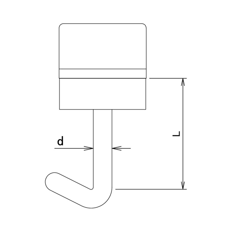 DAIDOHANT 32494 (Corrugated Sheet Hooks) Clear (Nominal Diameter d) 0.17