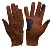 eGlove EQUEST GRIP PRO Leather Touchscreen Horse Riding Gloves (Tan,