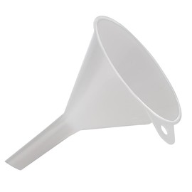 APS 30066 Funnel, Diameter 8 cm, Height 10.5 cm, Outlet Diameter 11 mm, Plastic (PE), White, Made in Germany