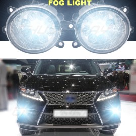 CHUSYYRAY Pair Fog Light Lamp Housing Assembly For 2010 2011-2014 Lexus RX350/RX450h