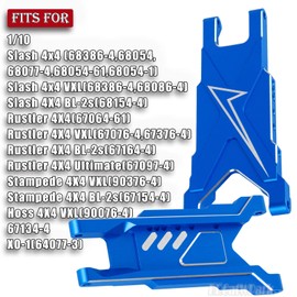 BRCatWPark RC Aluminum Suspension A-Arms Upgrades Part for 1/10 Slash Rustler Stampede 4X4 VXL BL-2s,Hoss 4WD VXL,XO-1,Alloy Front Rear RC Suspension Arms Hops up,Navy Blue