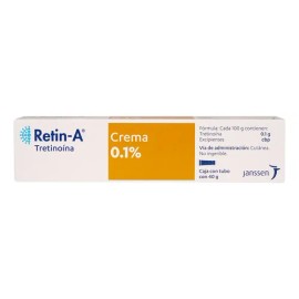 Retin A. 0.1%. Tretinoina Crema Acné Manchas Estrías Arrugas