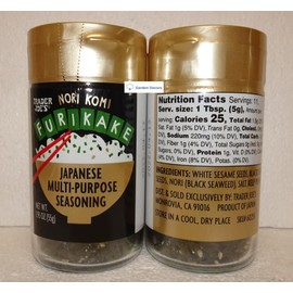 Trader Joe Nori Komi Furikake Japanese Multi-Purpose Seasoning 1.95oz 55g (Two Bottles)