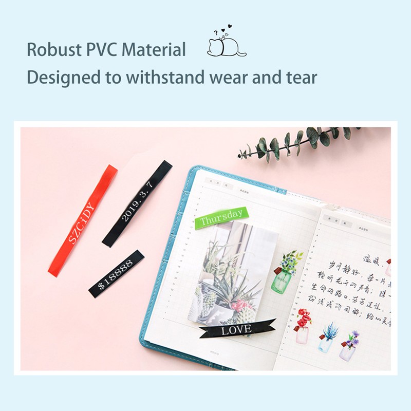 5 Pack Replacement for Label Maker Refills 9mm*300cm/Roll Manual Embossing