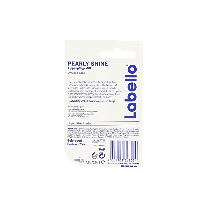 Labello Bálsamo labial Pearly Shine - paquete de 3 por