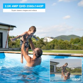 ctronics 690 Camera 2.5K 4MP Outdoor Surveillance Camera WiFi 2.4/5GHz, PTZ IP Camera Outdoor Person Detection with Automatic Tracking, 30 m Colour Night Vision 2560 x 1920, Two-Way Audio (1, White)