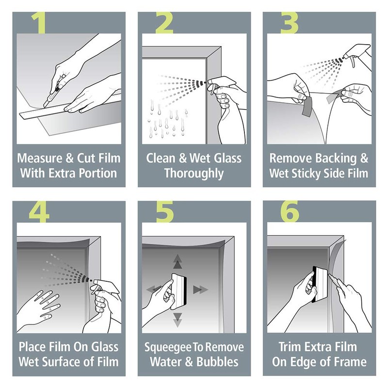 BDF 1BKOT Static Cling Blackout 100% Light Blocking Window Film-