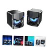 LABRIMP 2pcs Mini USB Speakers for Desktop Laptop High Definition