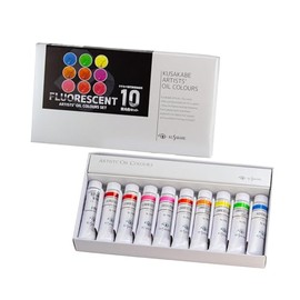 Kusakab 018302 Oil Paints, Artist Oil Colors, Set of 10, 0.7 fl oz (20 ml)