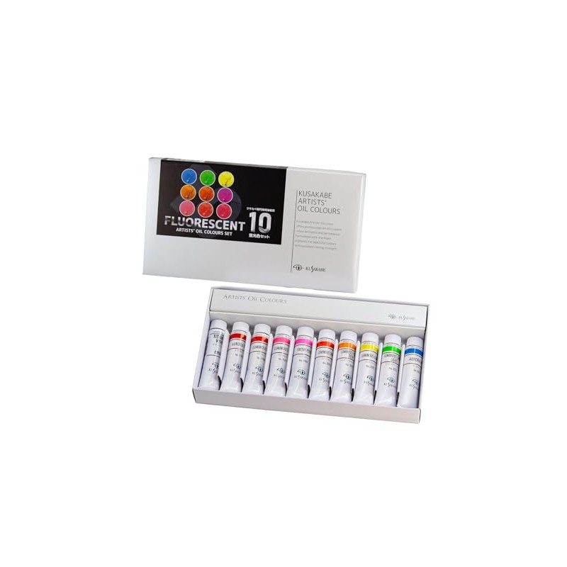 Kusakab 018302 Oil Paints, Artist Oil Colors, Set of 10,
