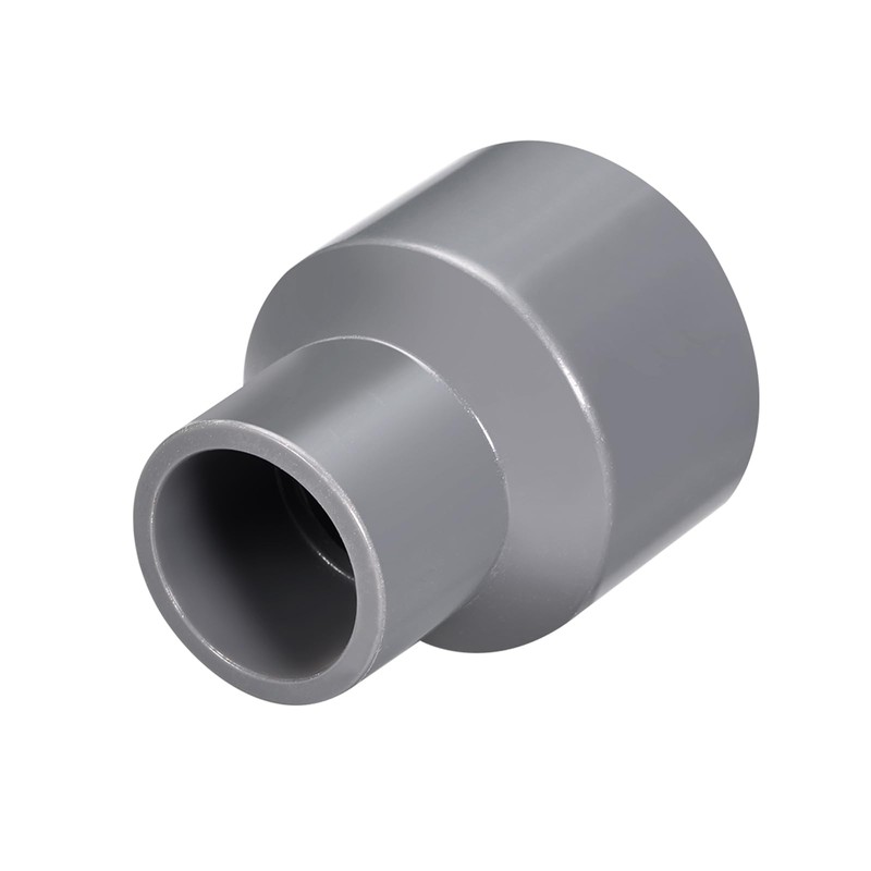 sourcing map PVC Reducing Coupling Hub for Hub DWV Pipe