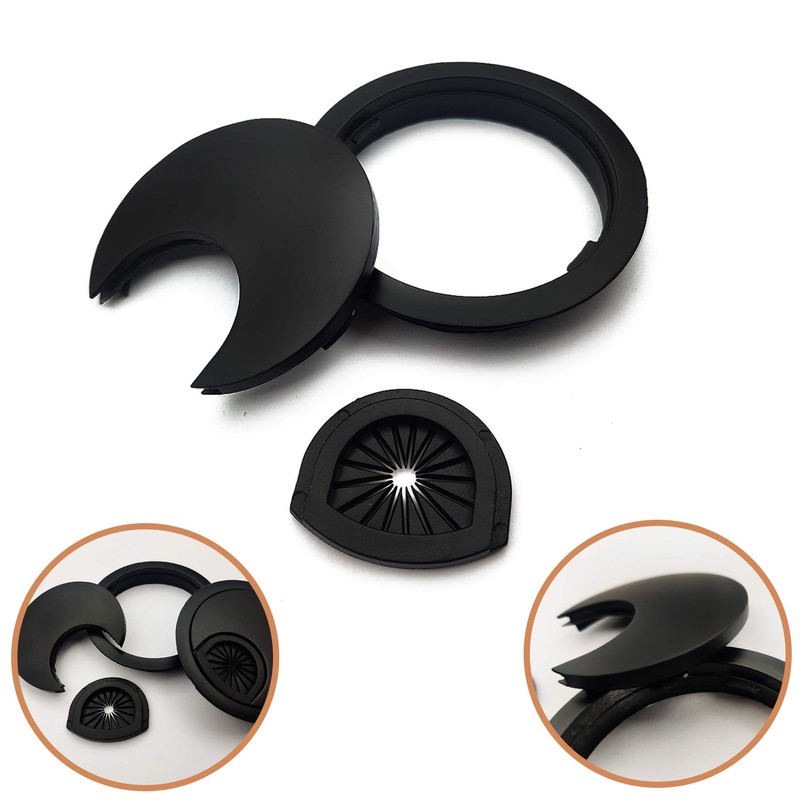 Pack of 2 Cable Grommets Desk, Cable Passage Diameter 60