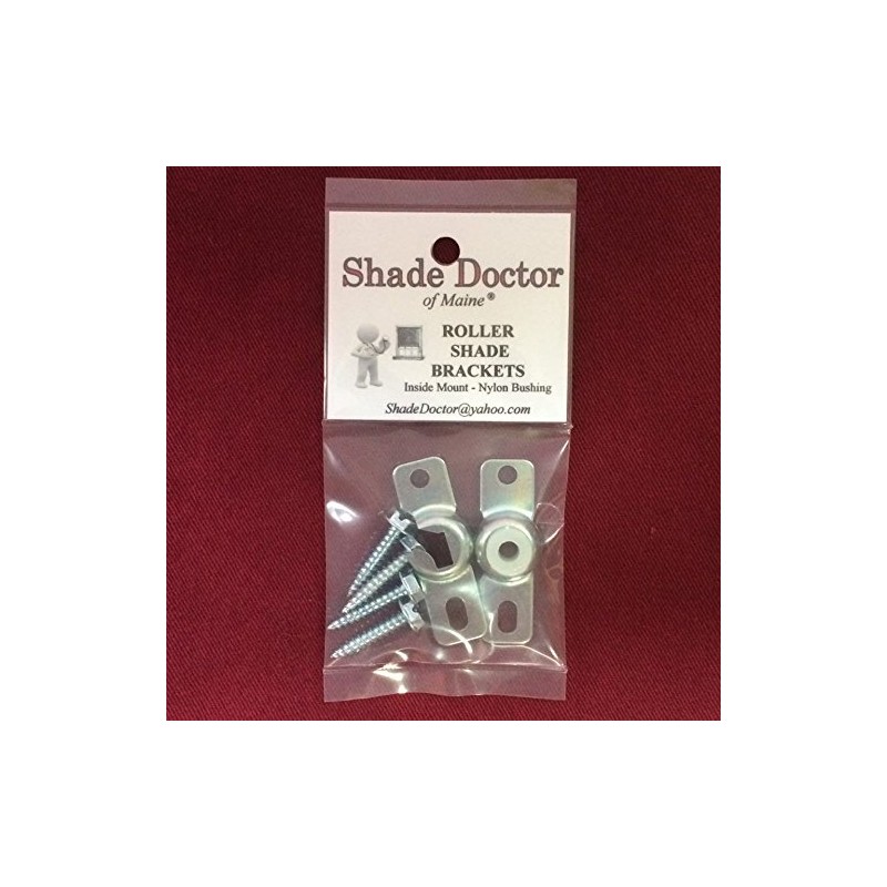 1 Pair Inside Mount Roller Window Shade Brackets with Protective